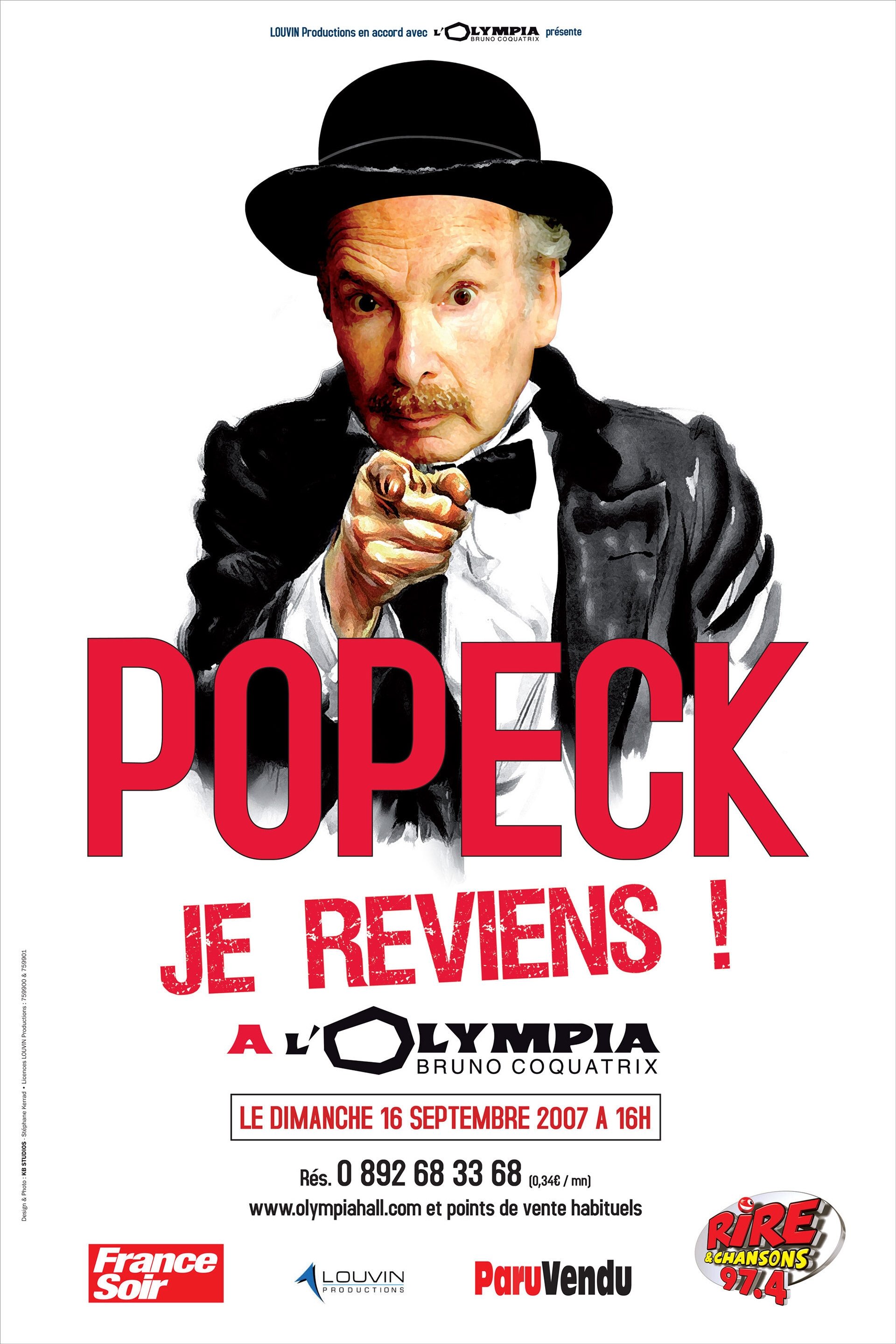 Popeck à l'Olympia poster