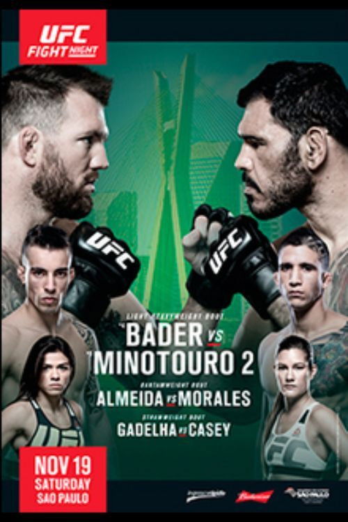 UFC Fight Night 100: Bader vs. Nogueira 2 poster