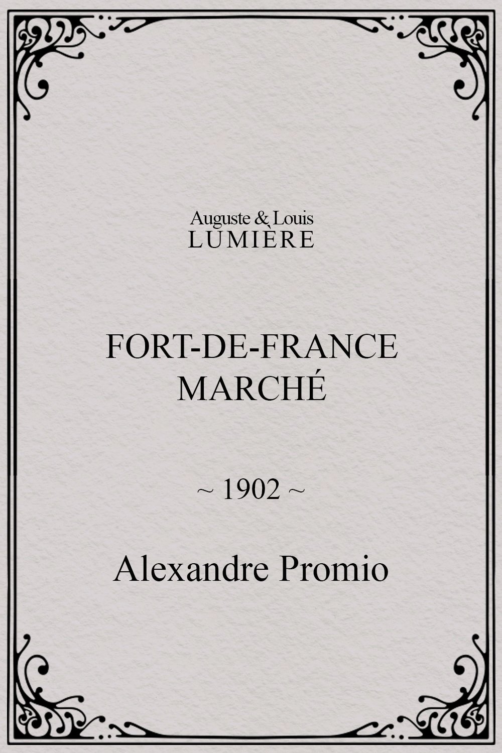 Fort-de-France : marché poster
