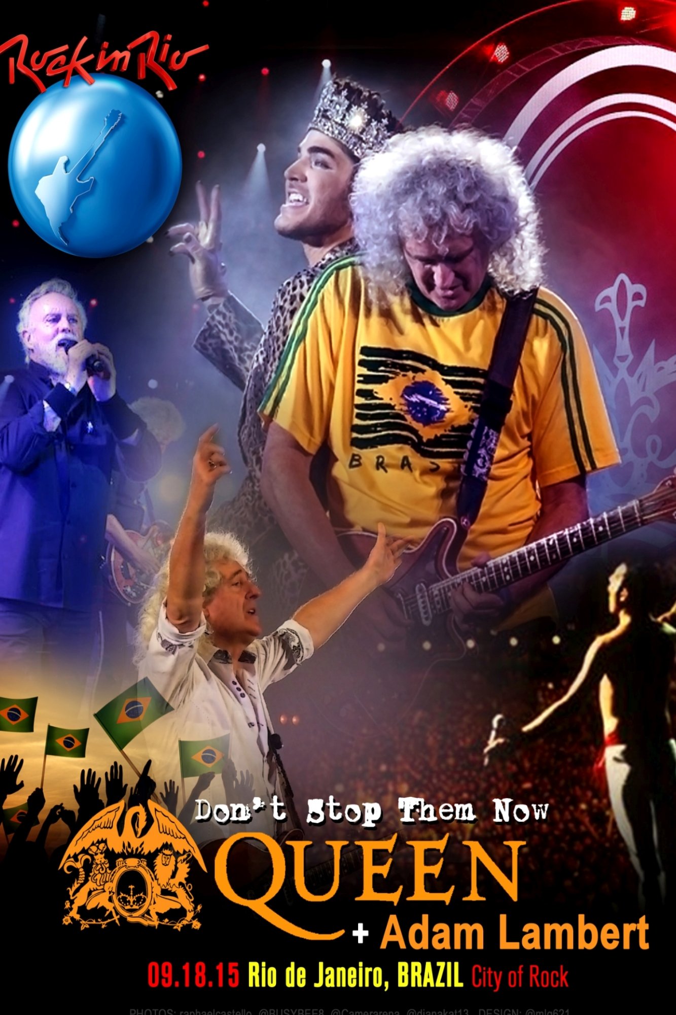 Queen and Adam Lambert: Rock in Rio 2015 poster