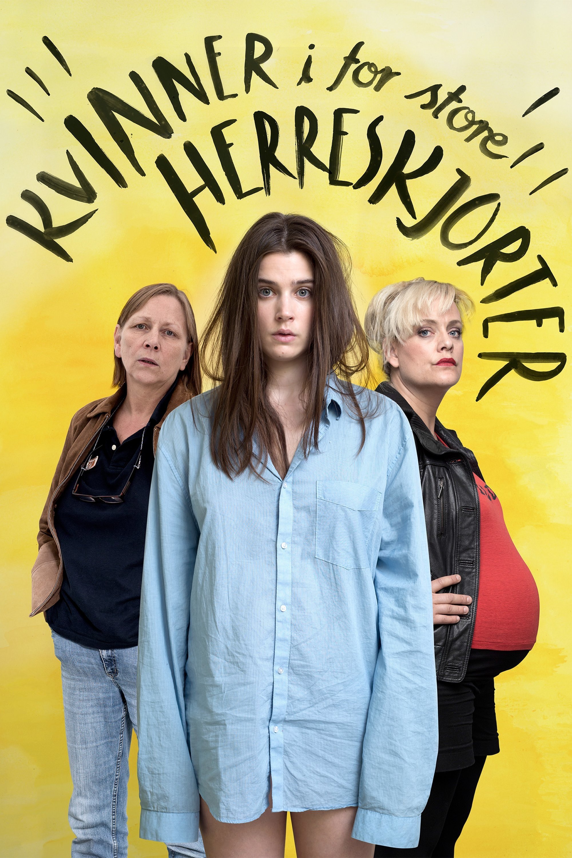 Women in Oversized Men's Shirts poster