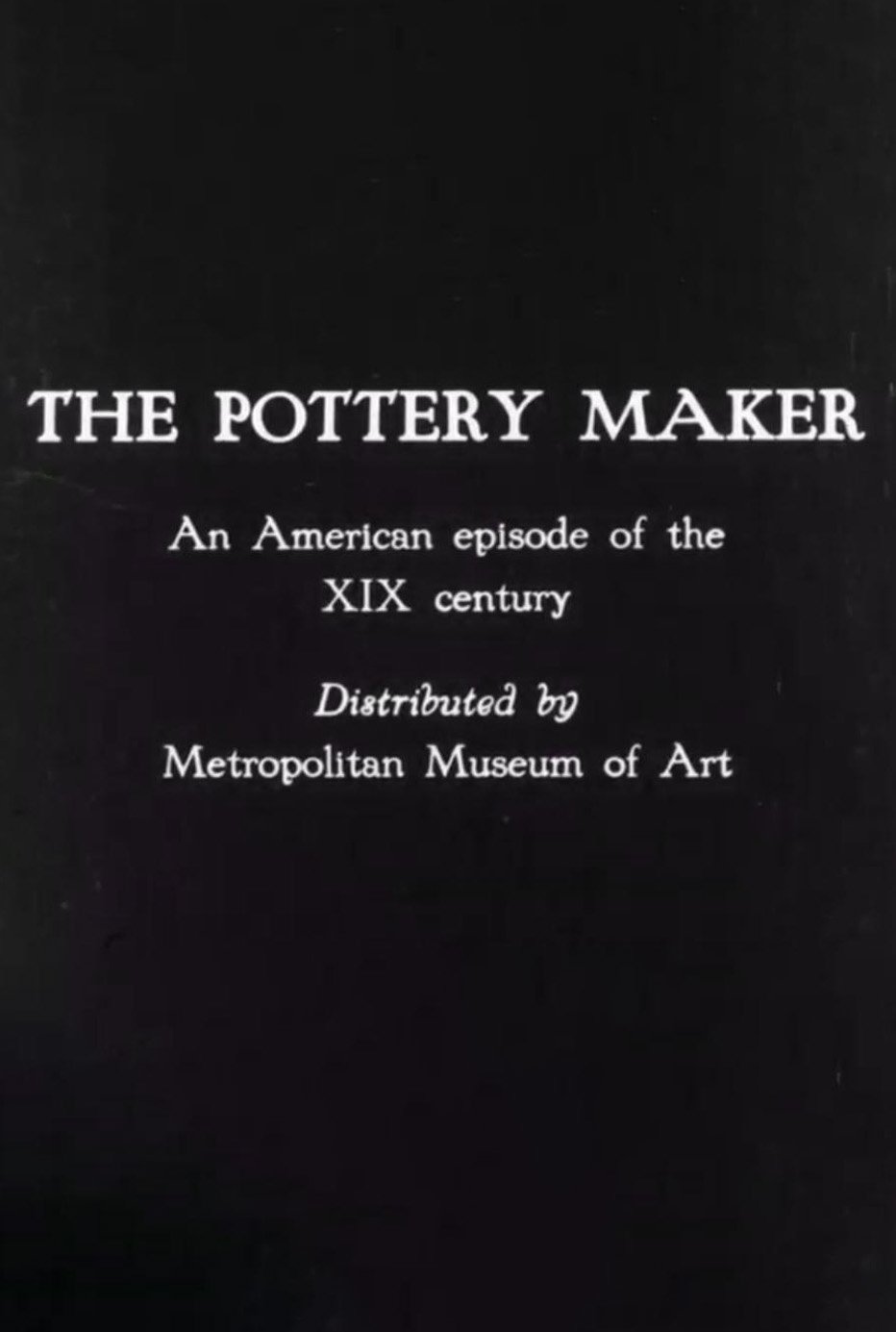 The Pottery Maker poster