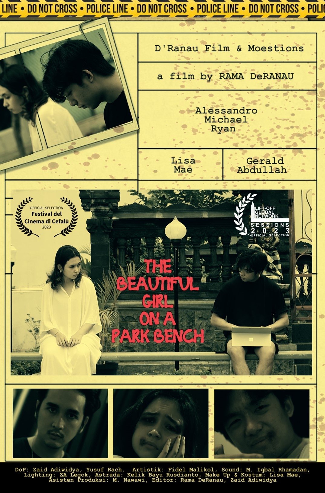 Gadis Cantik di Bangku Taman poster