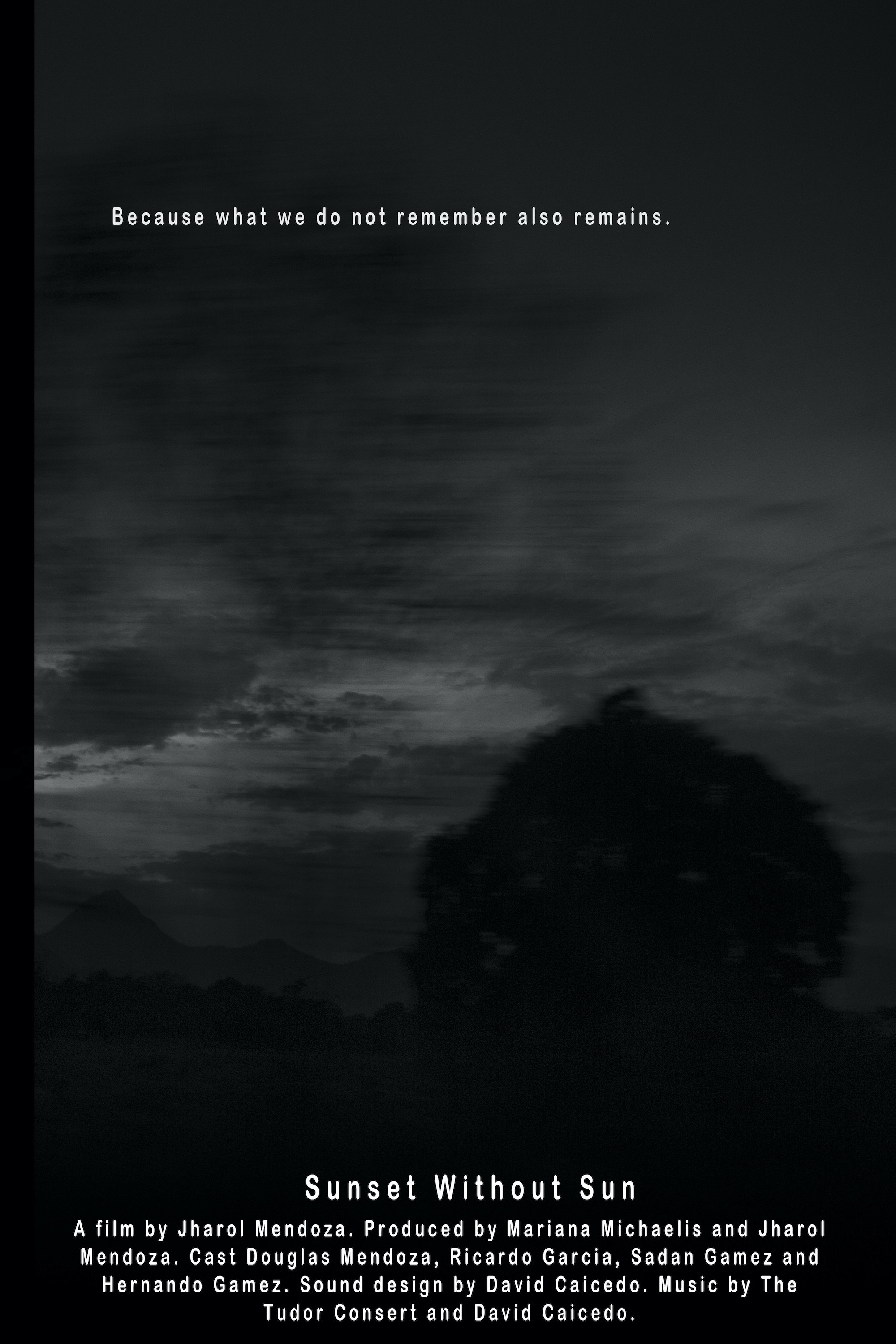 Sunset without sun poster