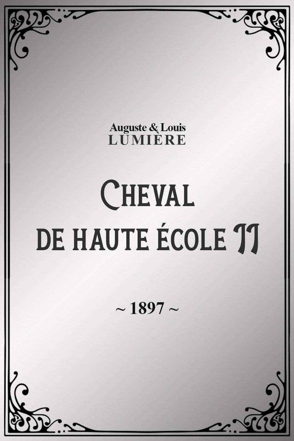 Cheval de haute école, II poster