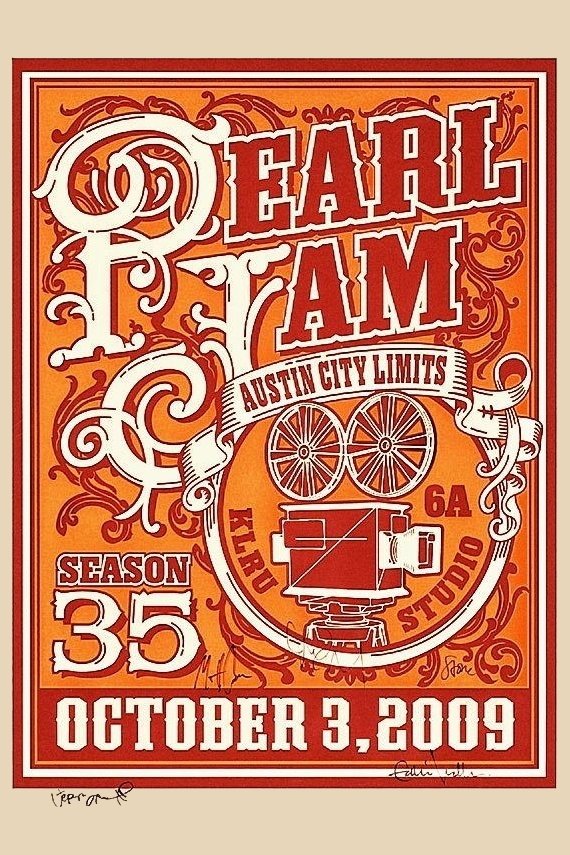 Pearl Jam: Austin City Limits 2009 poster