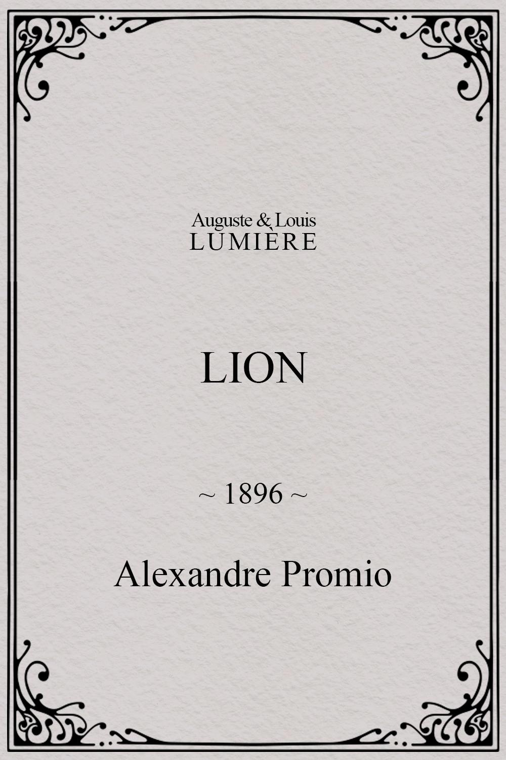 Lion, London Zoological Gardens poster