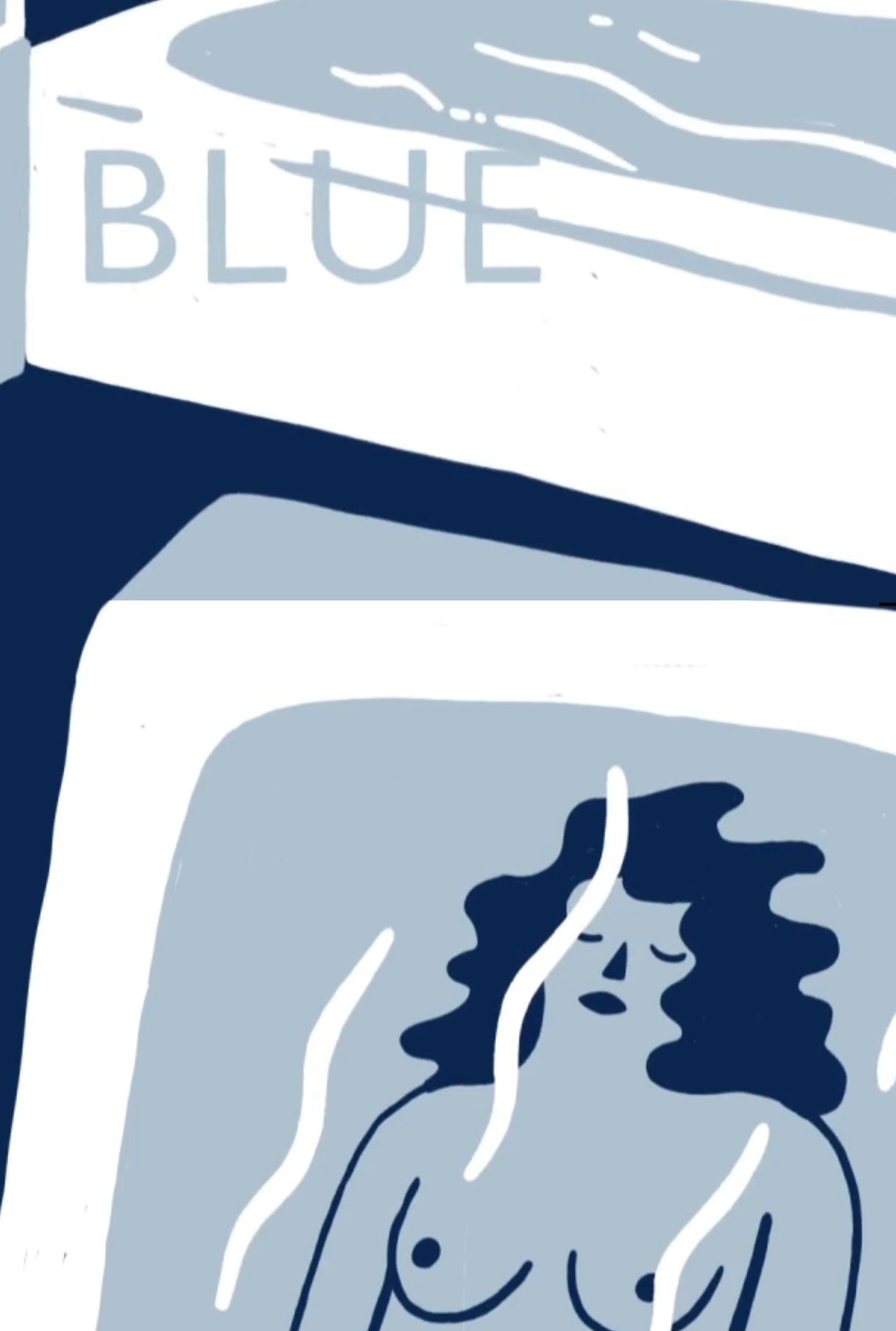 Blue poster