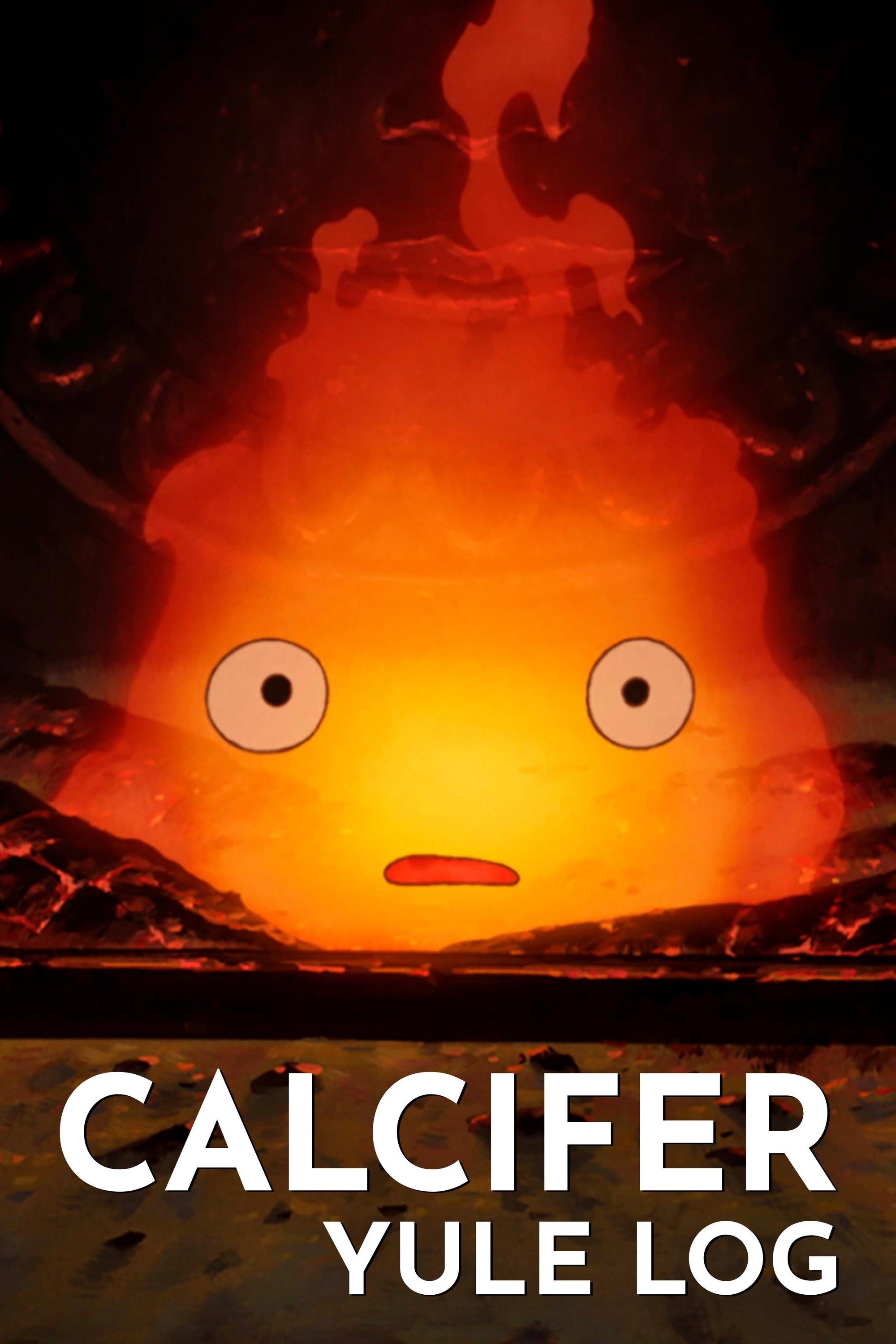 Calcifer Yule Log poster