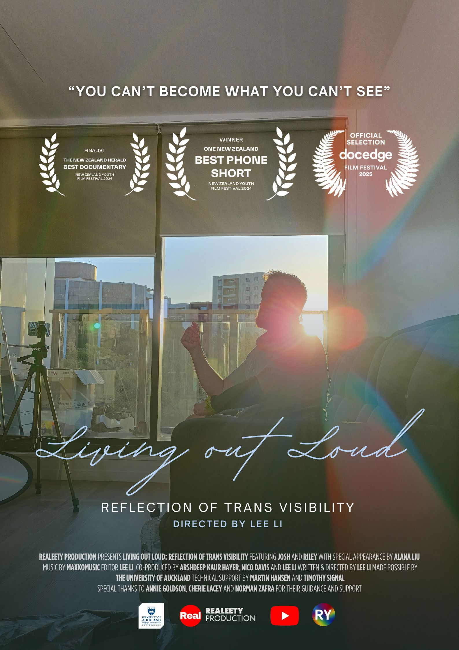 Living Out Loud: Reflection of Trans Visibility poster