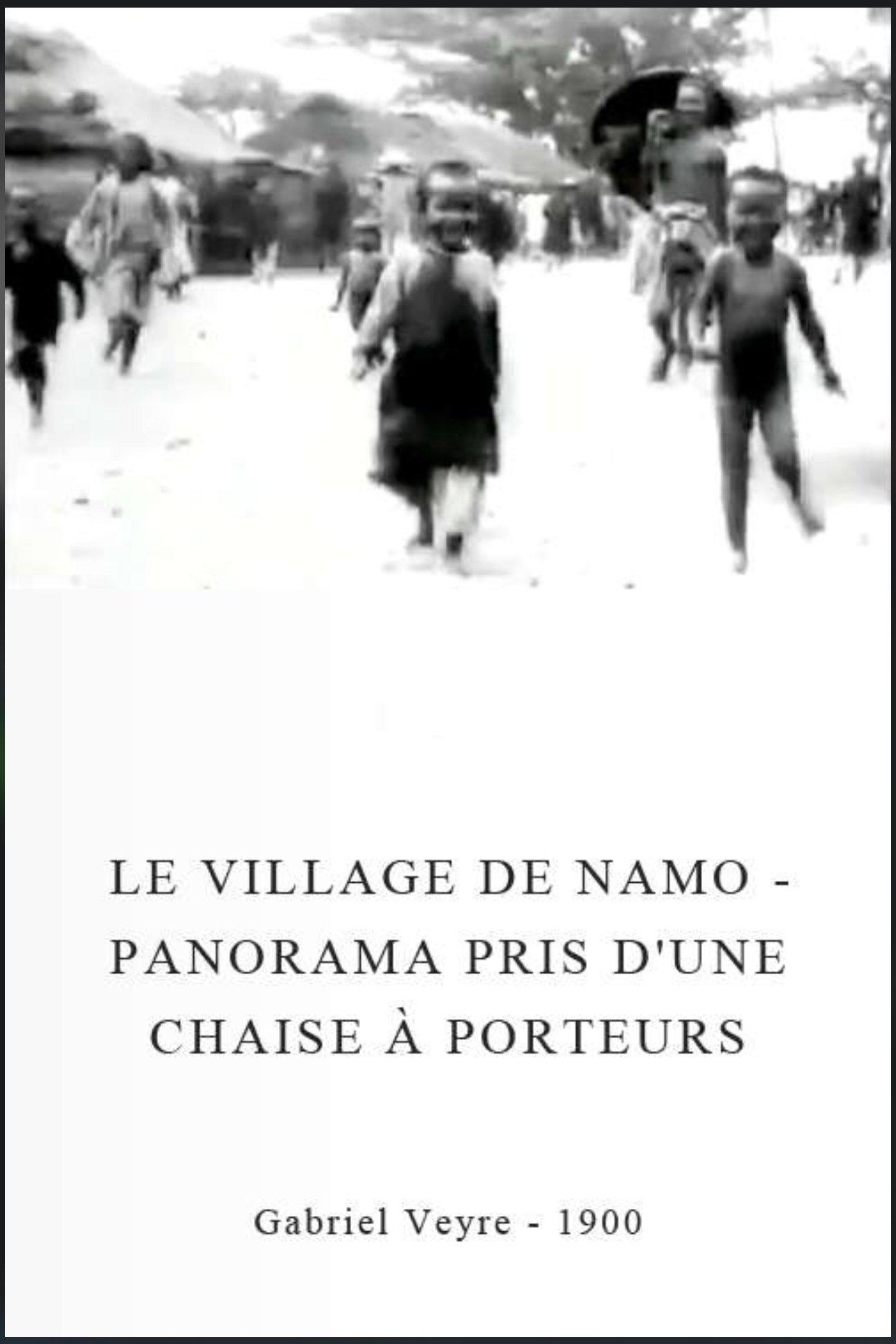 Le village de Namo - Panorama pris d'une chaise à porteurs poster