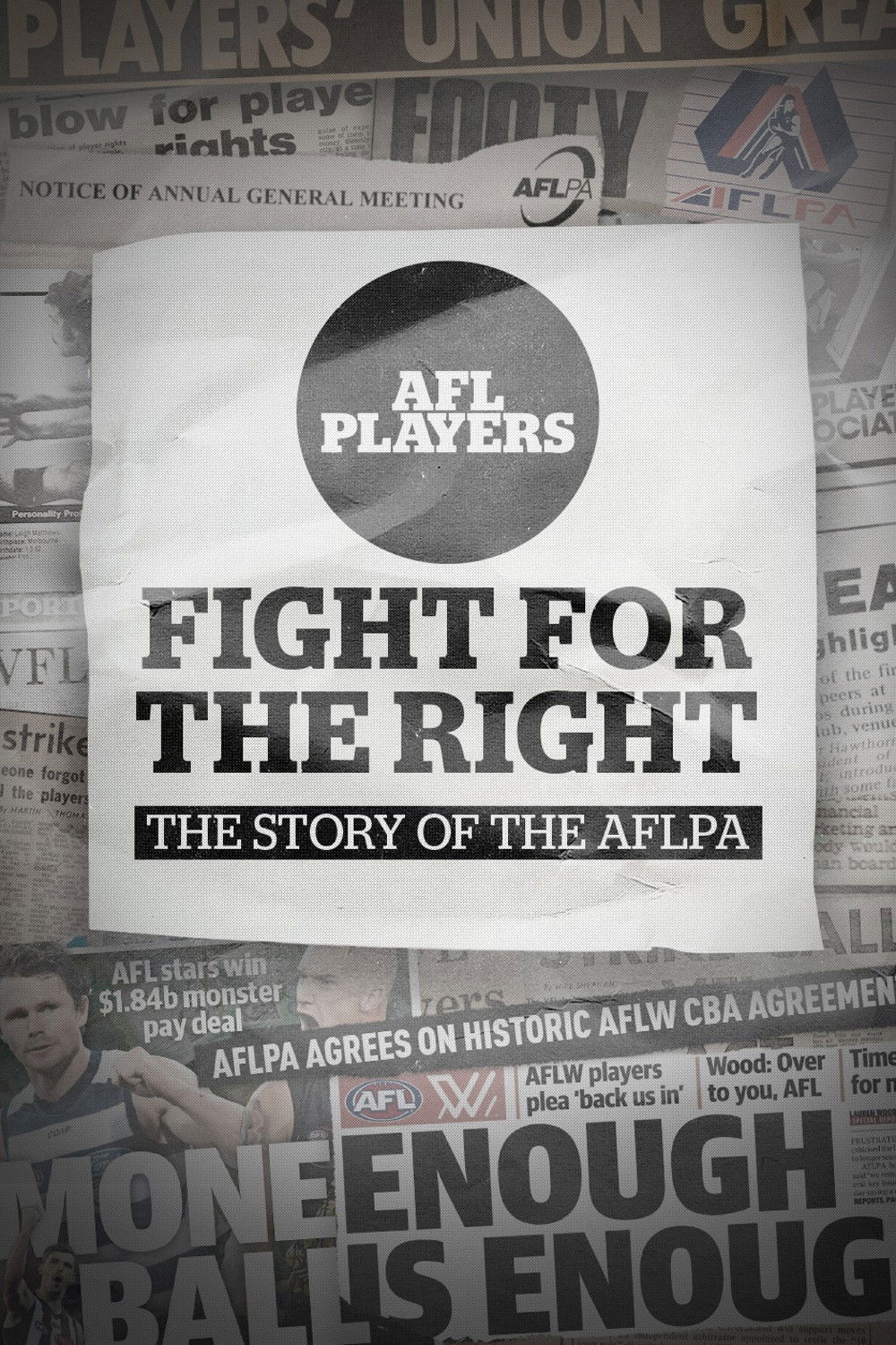 Fight for the Right: The Story of the AFLPA poster