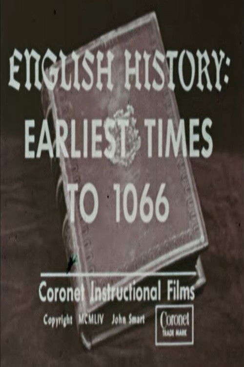 English History: Earliest Times to 1066 poster