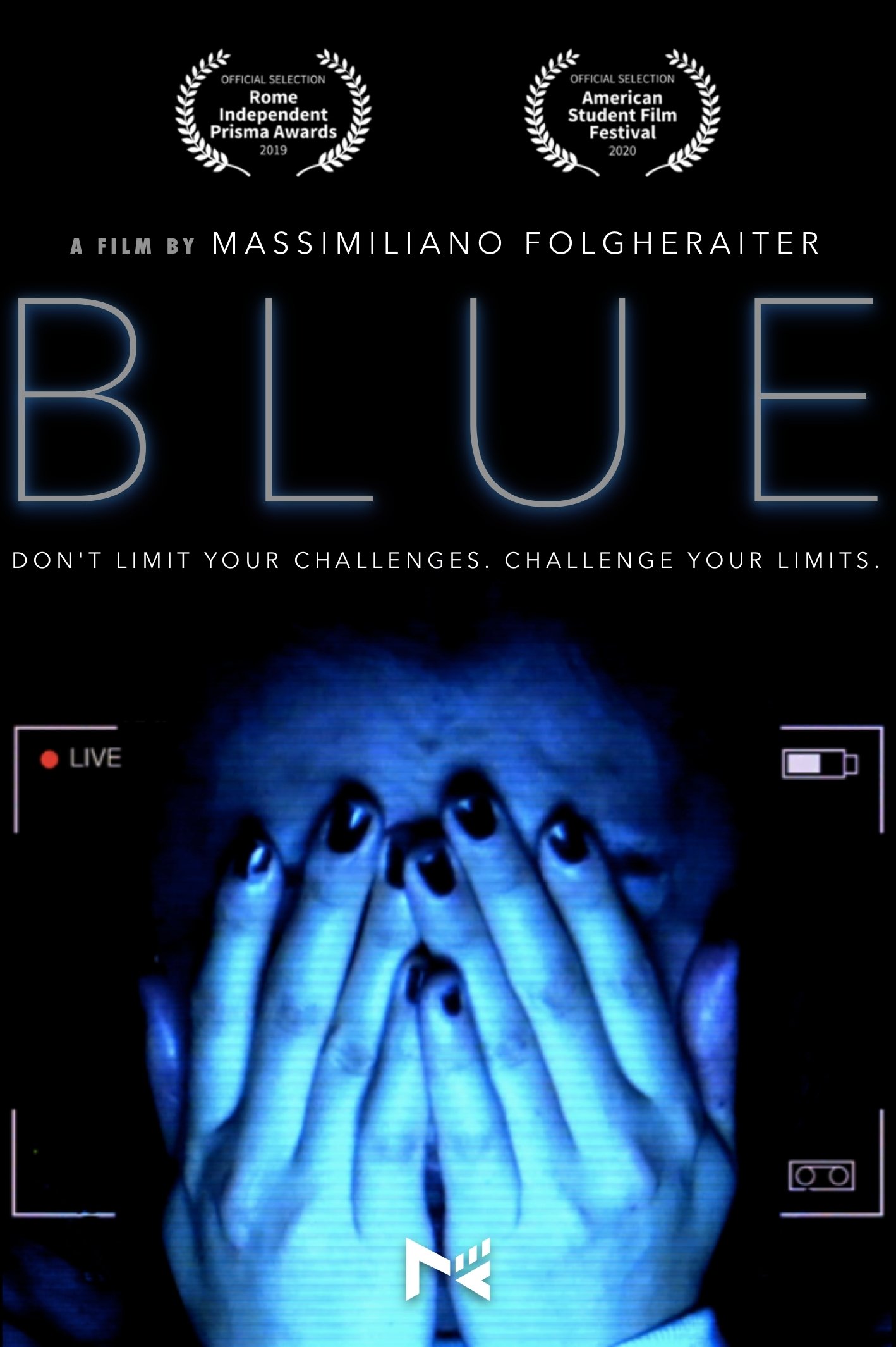 Blue poster