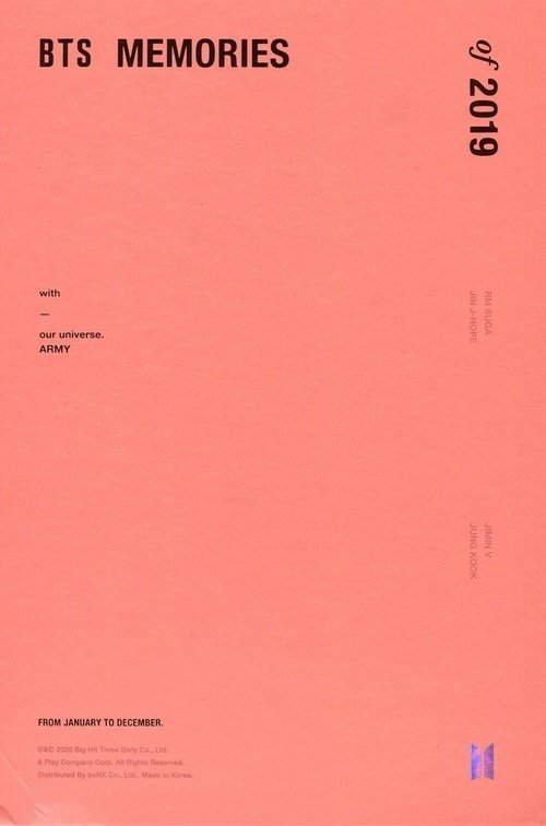 BTS Memories of 2019 poster