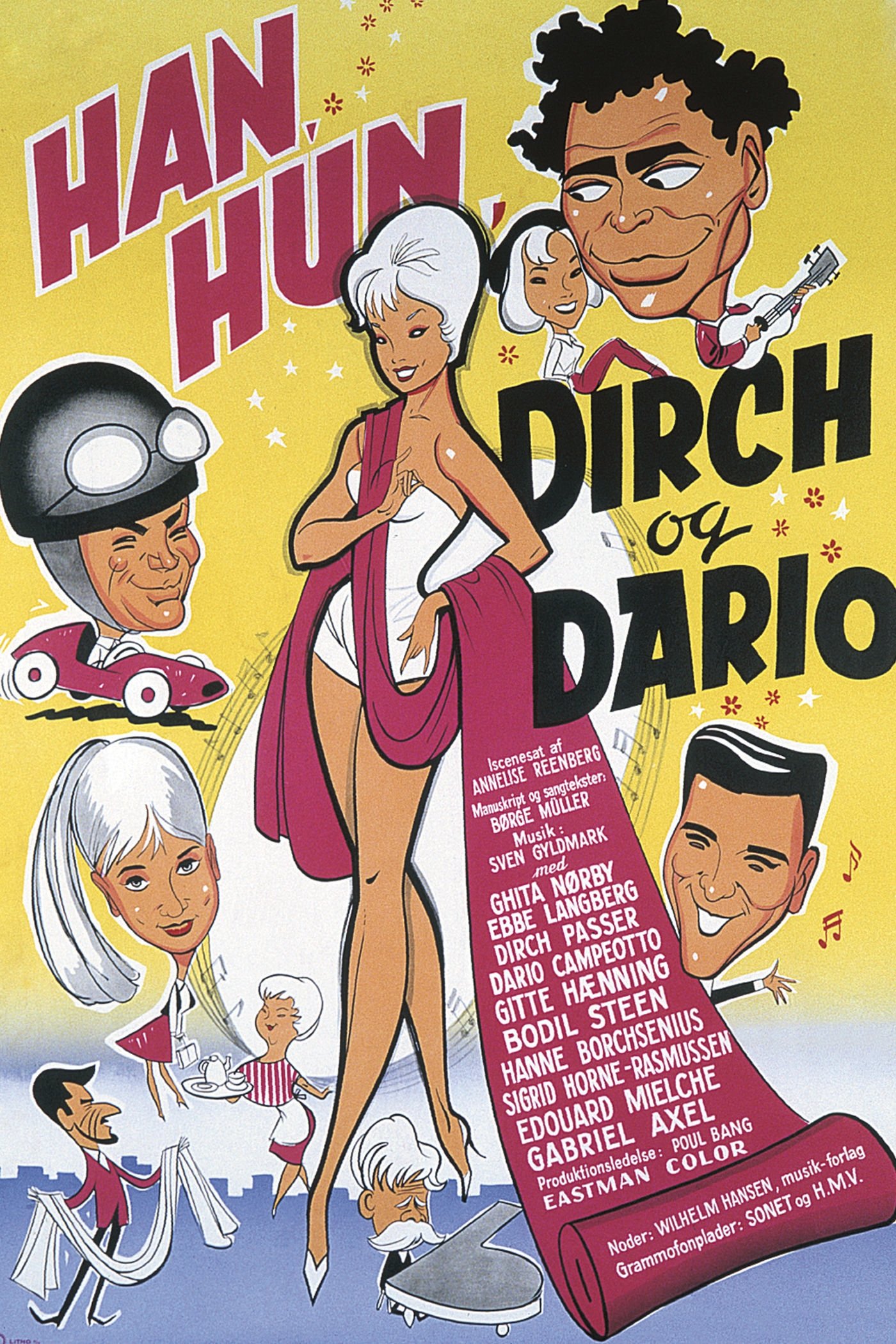 Han, hun, Dirch og Dario poster