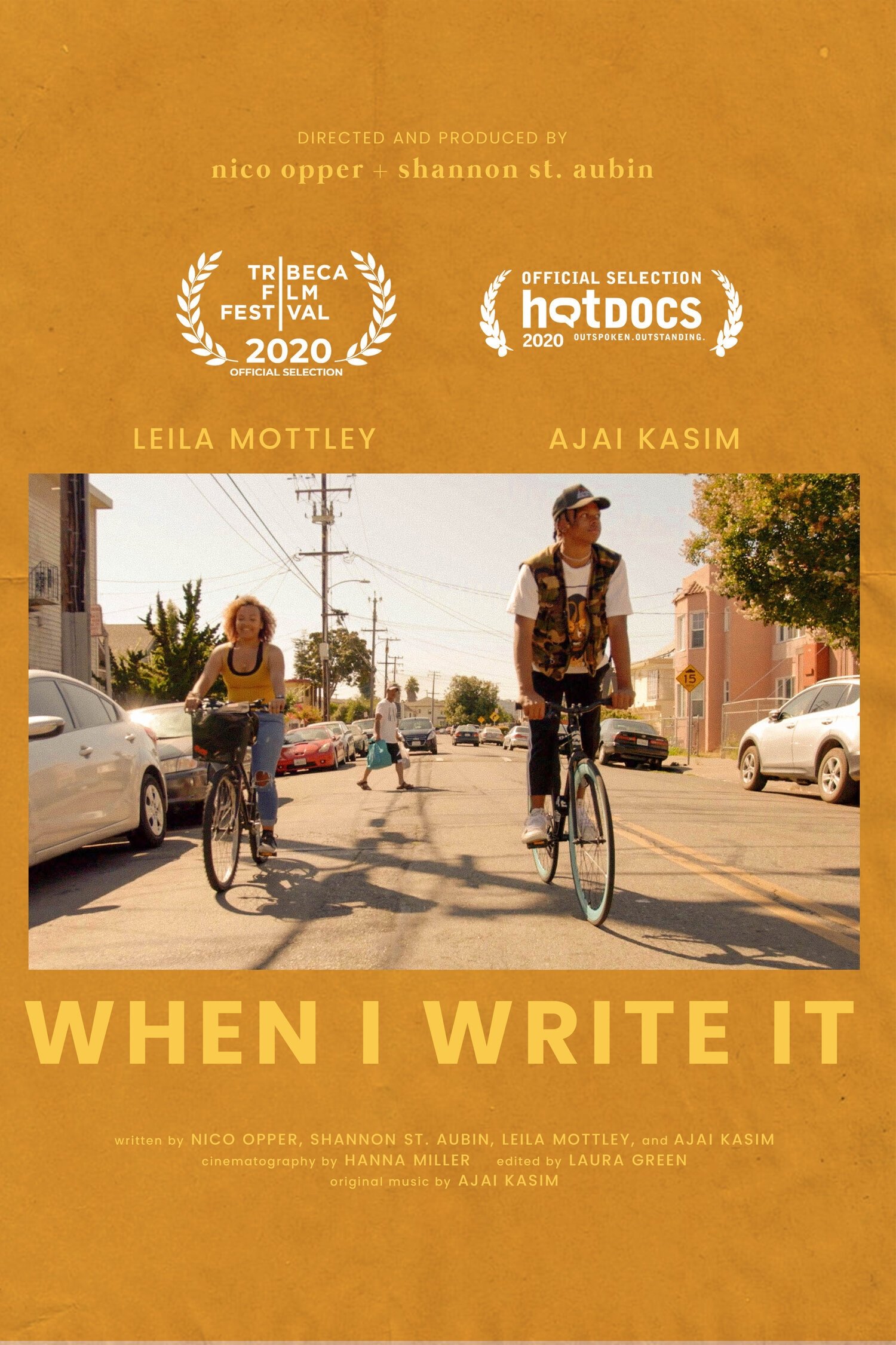 When I Write It poster