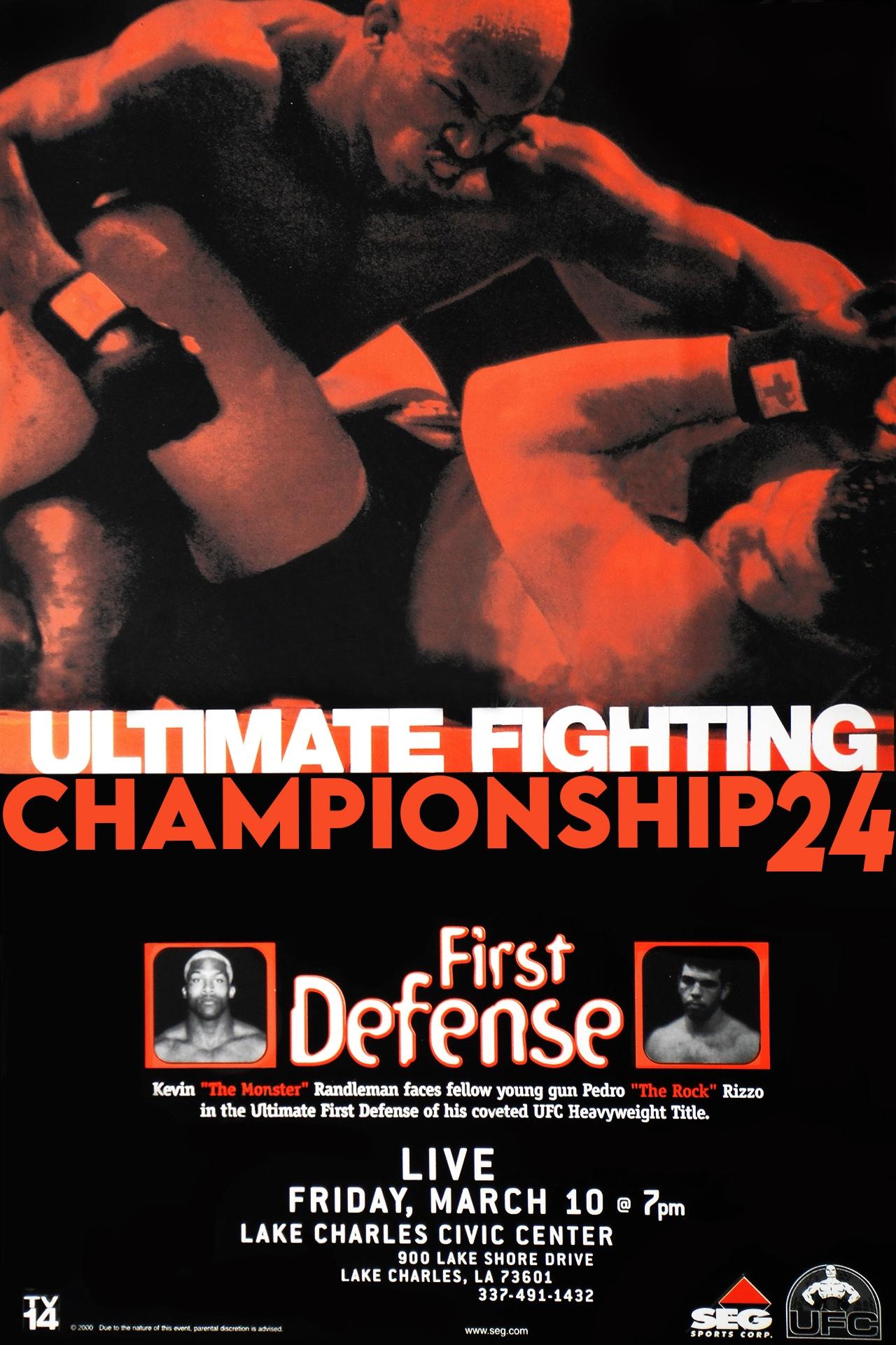 UFC 24: First Defense poster