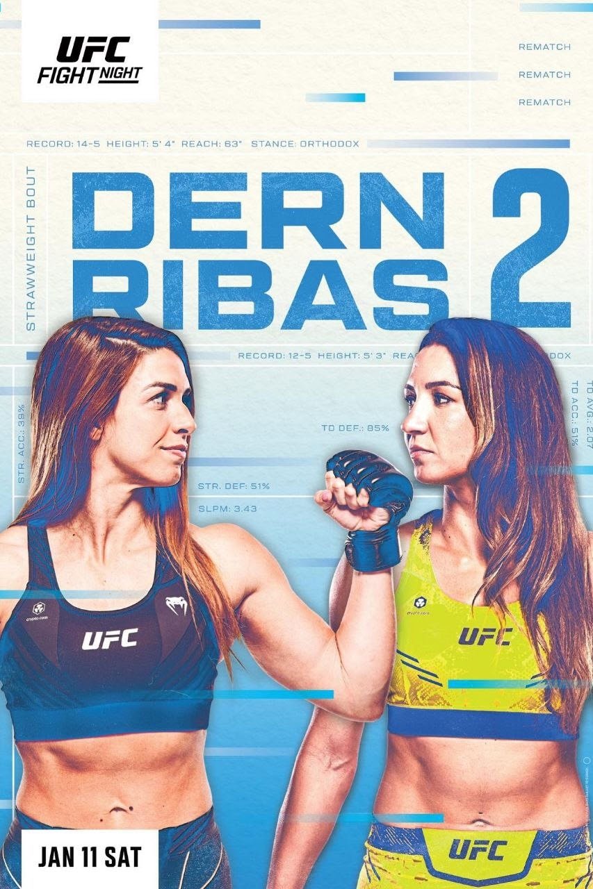 UFC Fight Night 249: Dern vs. Ribas 2 poster