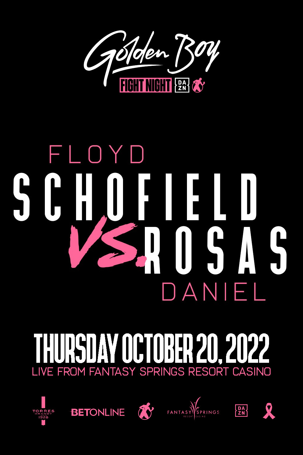Floyd Schofield vs. Daniel Rosas poster