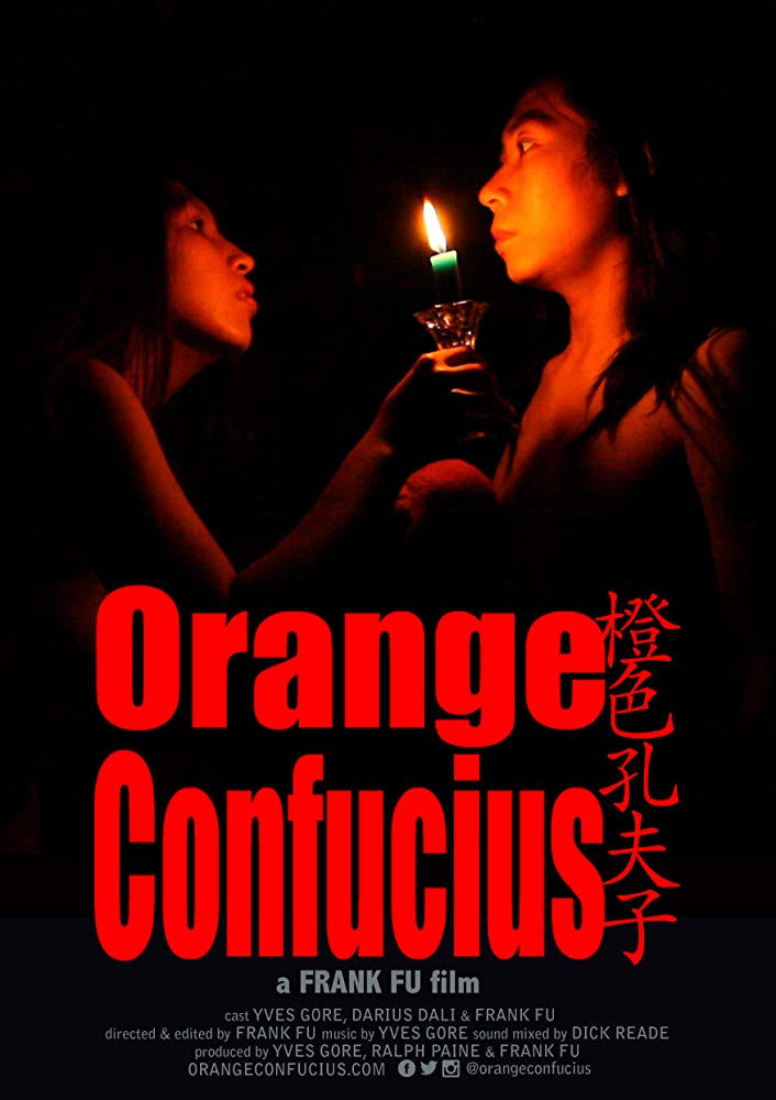Orange Confucius poster