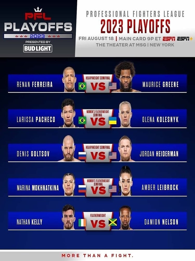 PFL 2023 #8: Playoffs - Ferreira vs. Greene poster