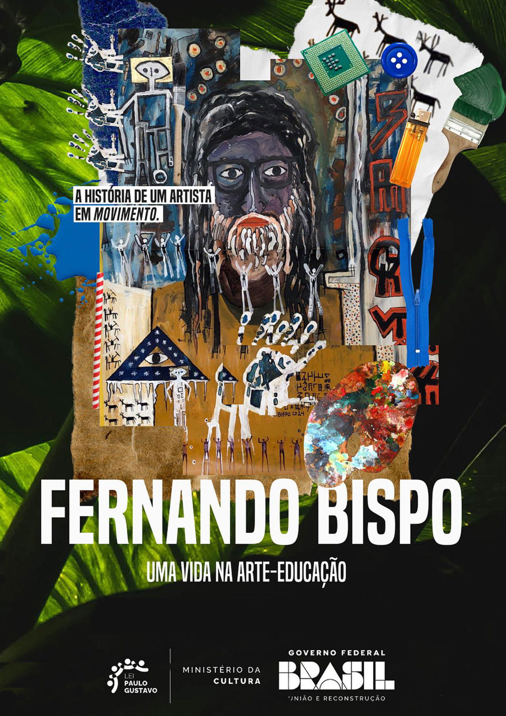 Poster de Fernando Bispo: uma vida na arte-educação