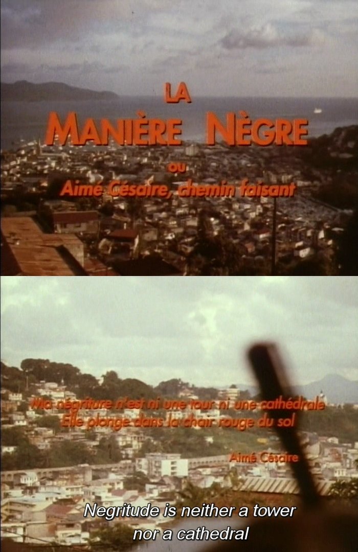 Poster de La Manière Nègre ou Aimé Césaire, Chemin Faisant