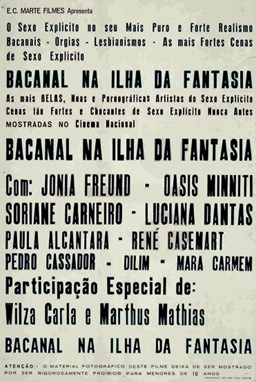Poster de Bacanal na Ilha da Fantasia