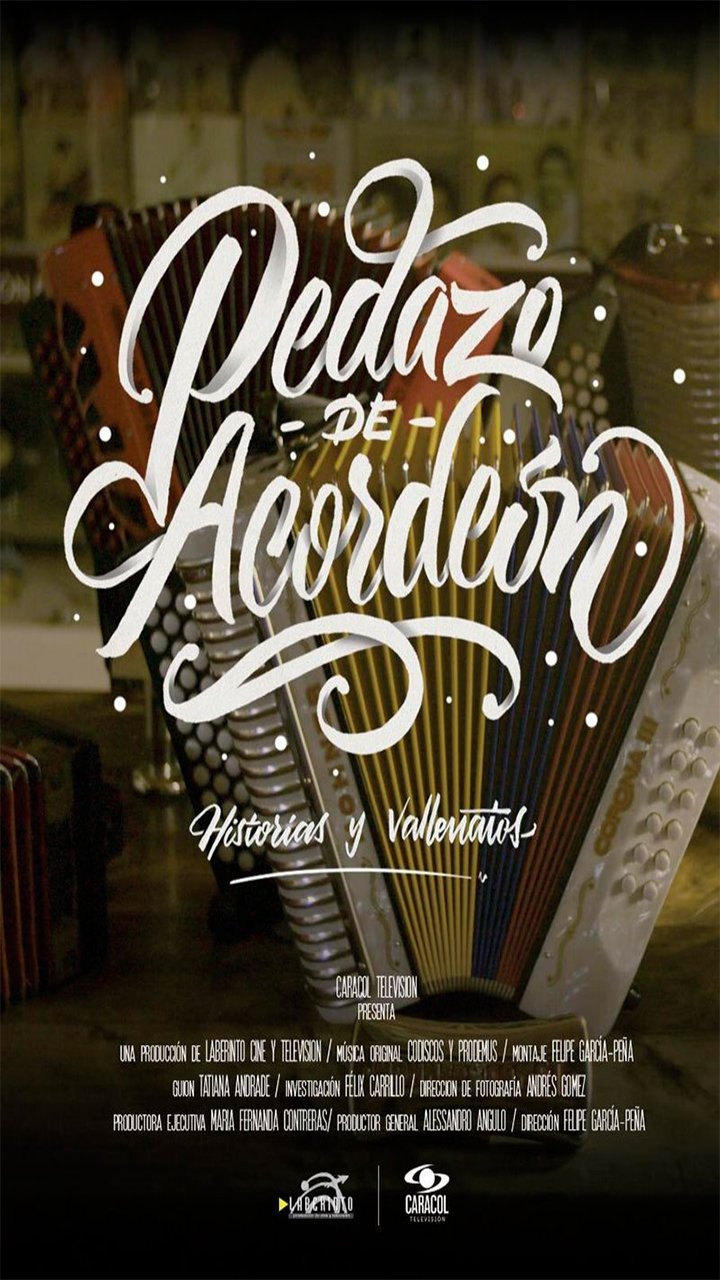 Poster de ‘Pedazo de acordeón’, un viaje a través de la historia del vallenato