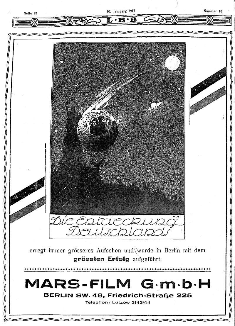 Poster de Die Entdeckung Deutschlands durch die Marsbewohner