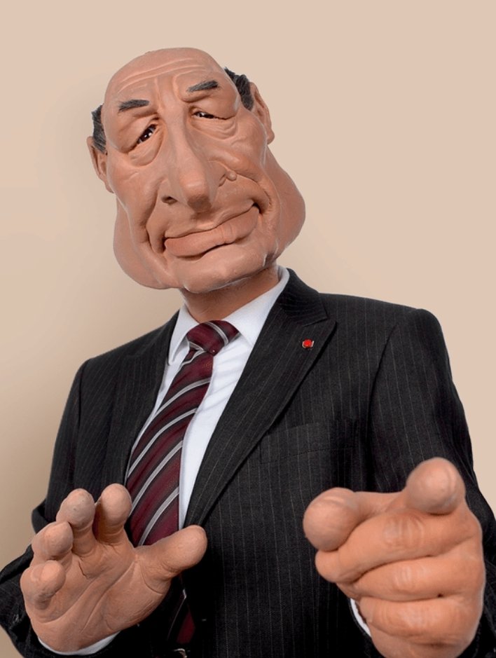 Affiche du film Jacques Chirac, un putain de guignol