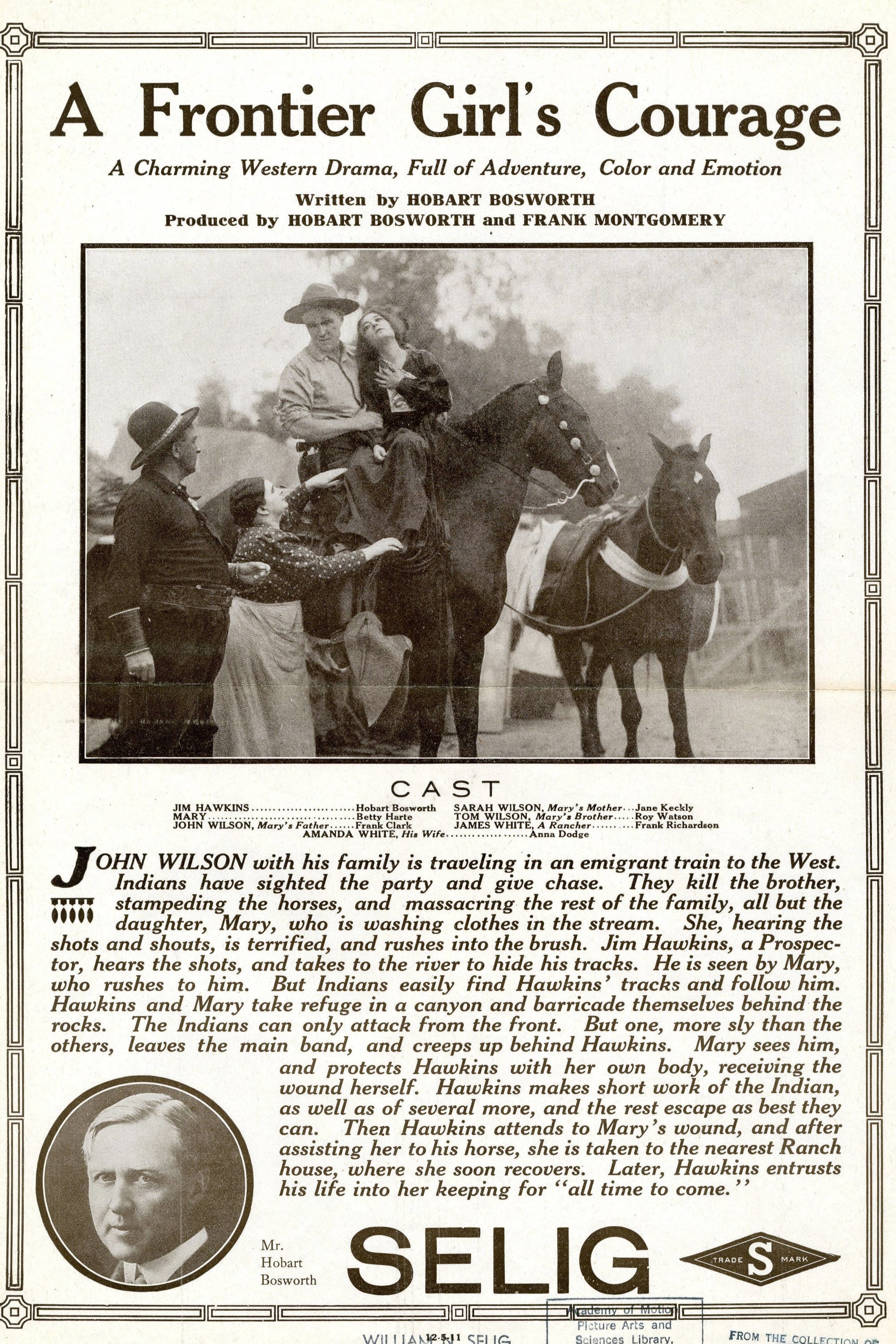 Poster de A Frontier Girl's Courage