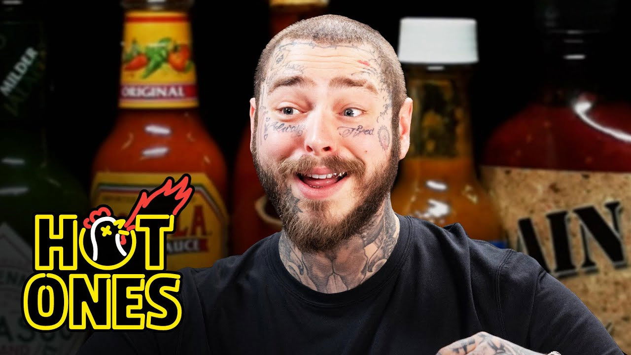 Post Malone Has His Brain Hacked by Spicy Wings