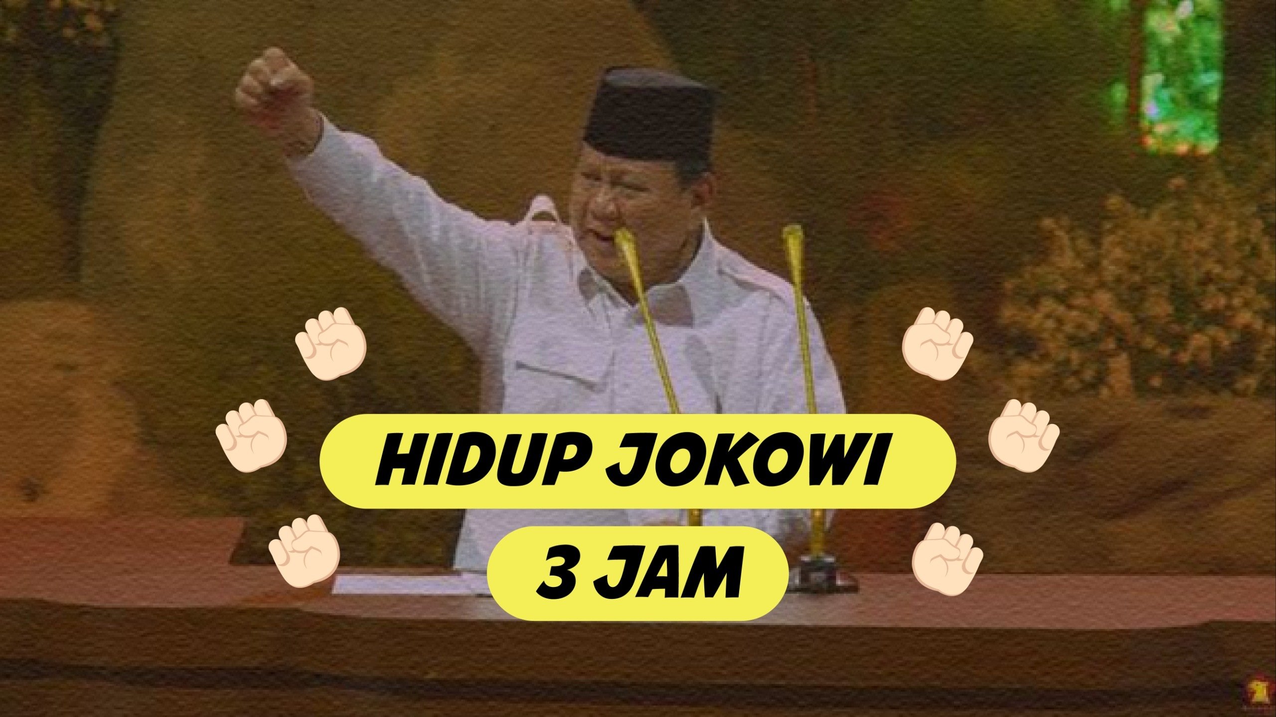 Mr Prabowo: "Long Live Jokowi" for 3 Hours
