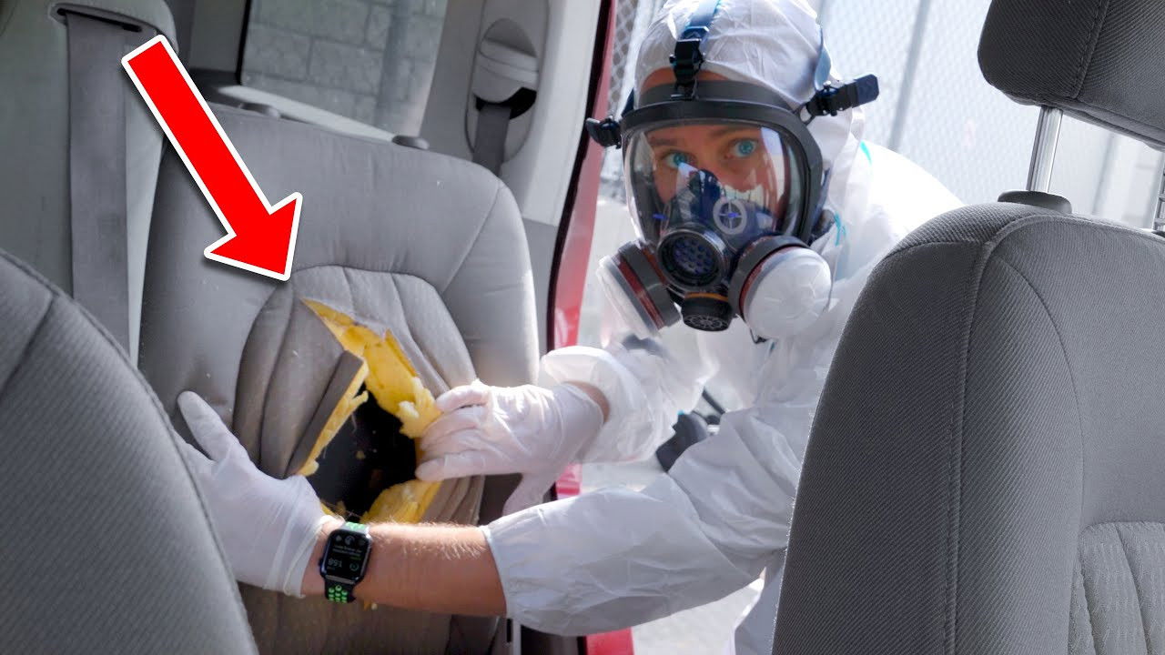 There's Something INSIDE The Seat of An Abandoned Car!