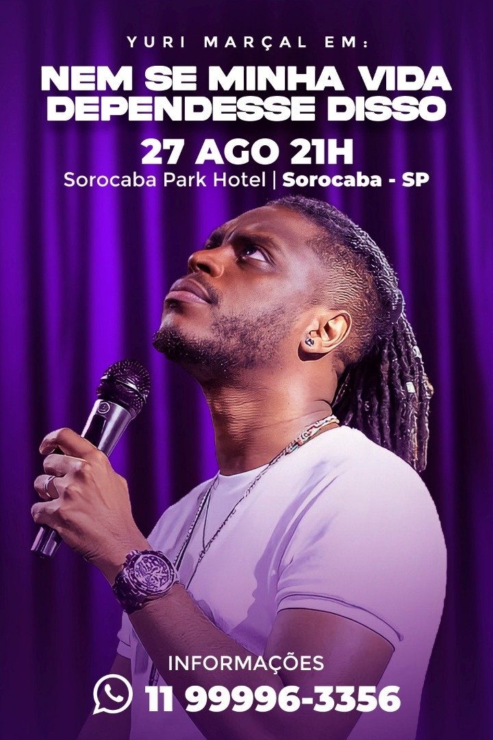Poster de Yuri Marçal - Nem se Minha Vida Dependesse Disso