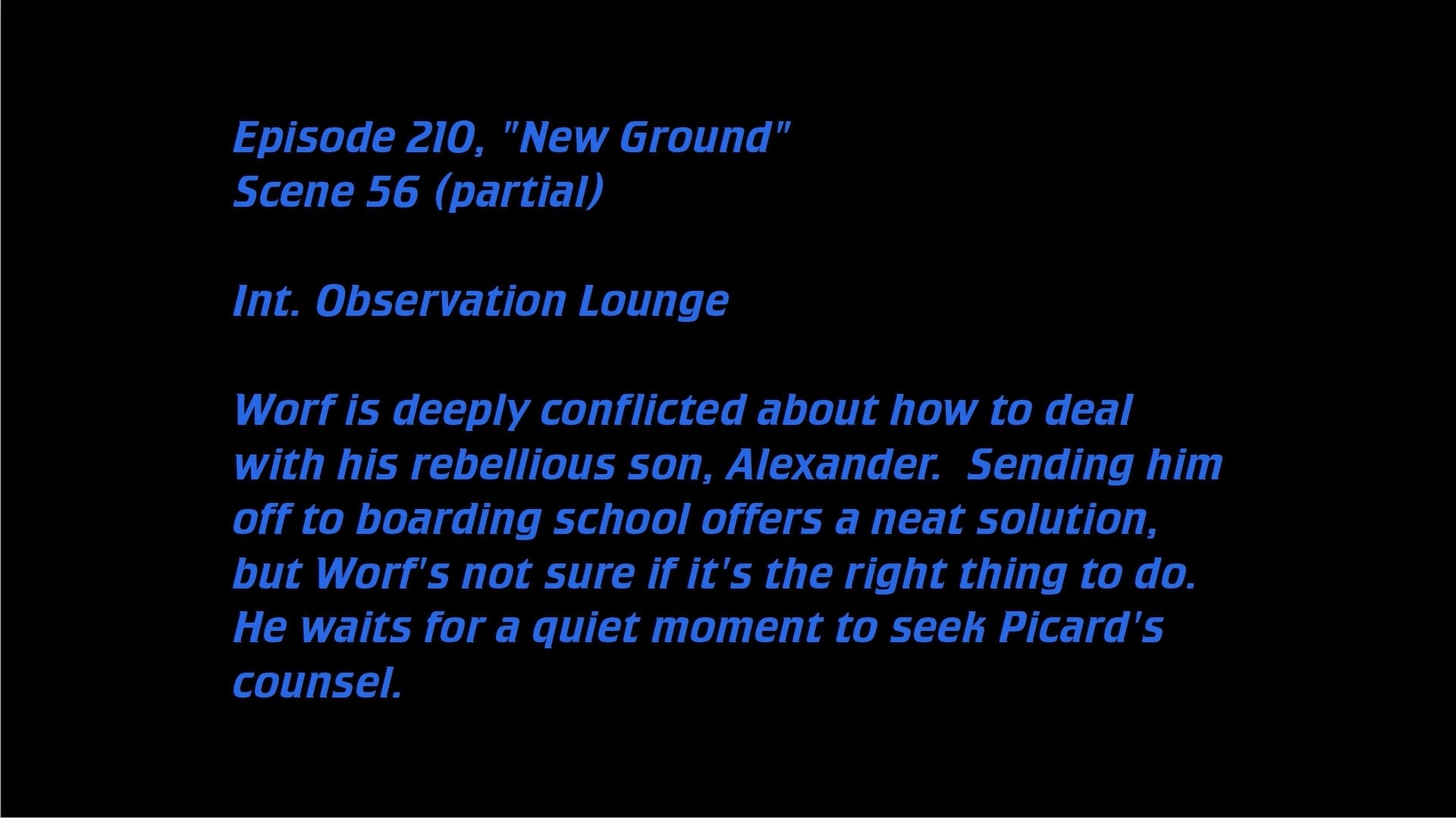 Deleted Scenes: S05E10 – New Ground