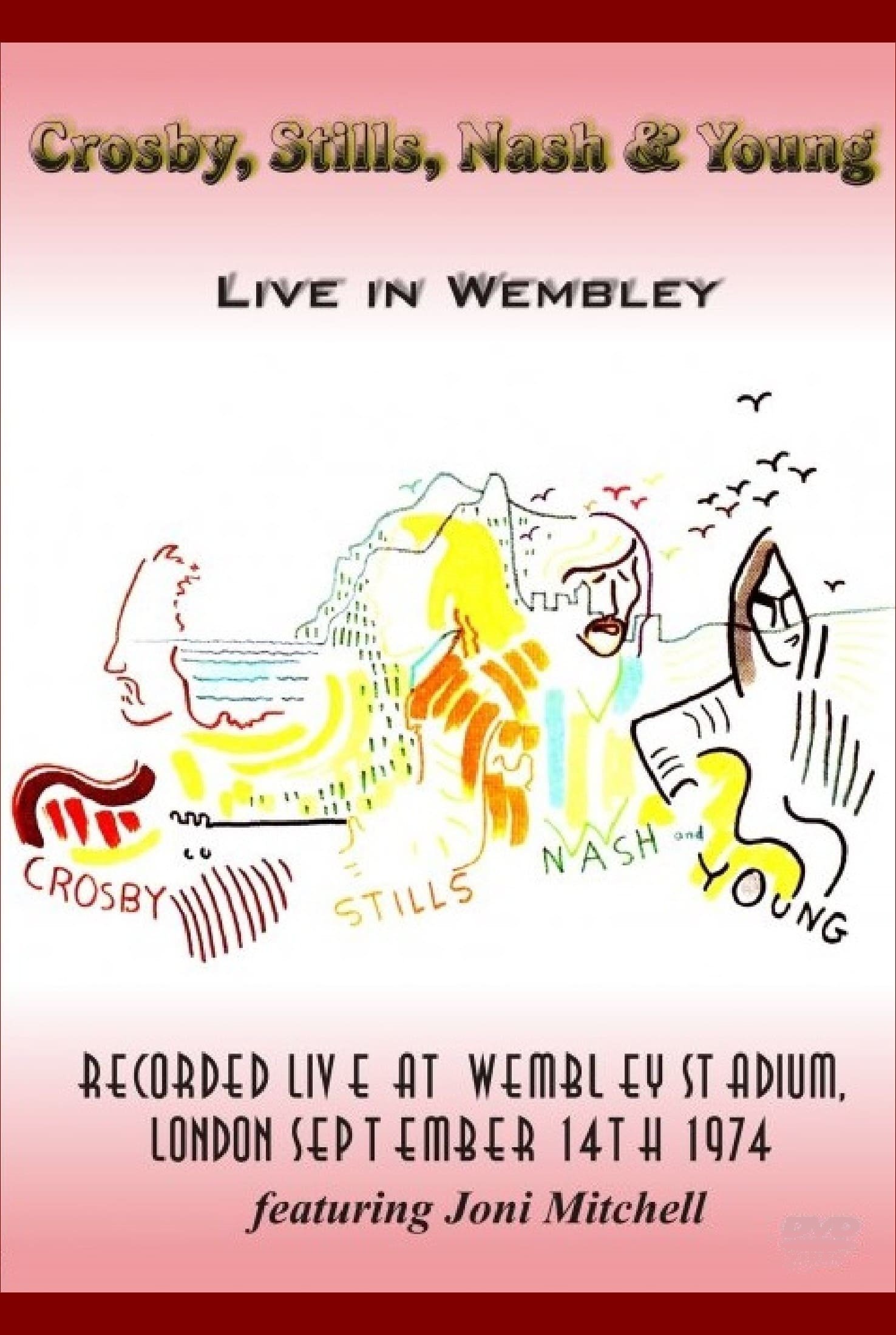 Poster de Crosby, Stills, Nash & Young - Live in Wembley 1974