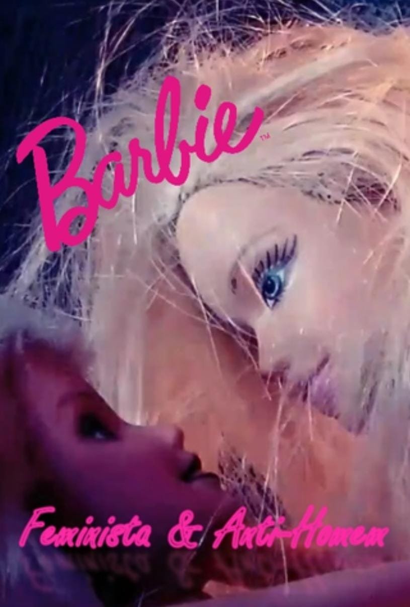 Poster de Barbie Feminista e Anti-Homem