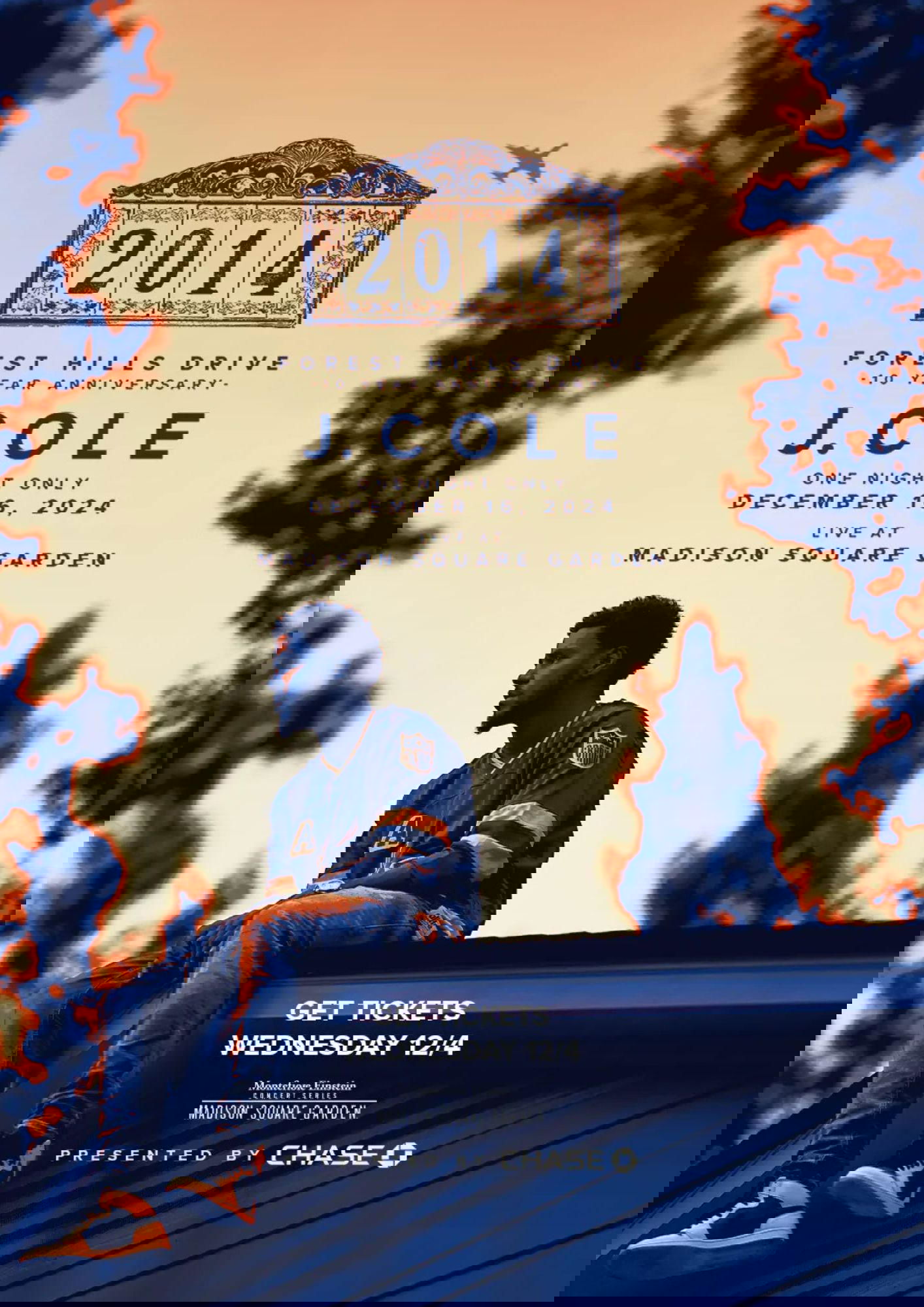 Poster de 2014 Forest Hills Drive 10th Anniversary Show Live at Madison Square Garden