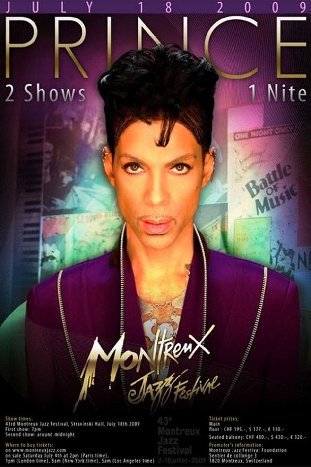 Affiche du film Prince: Montreux Like Jazz