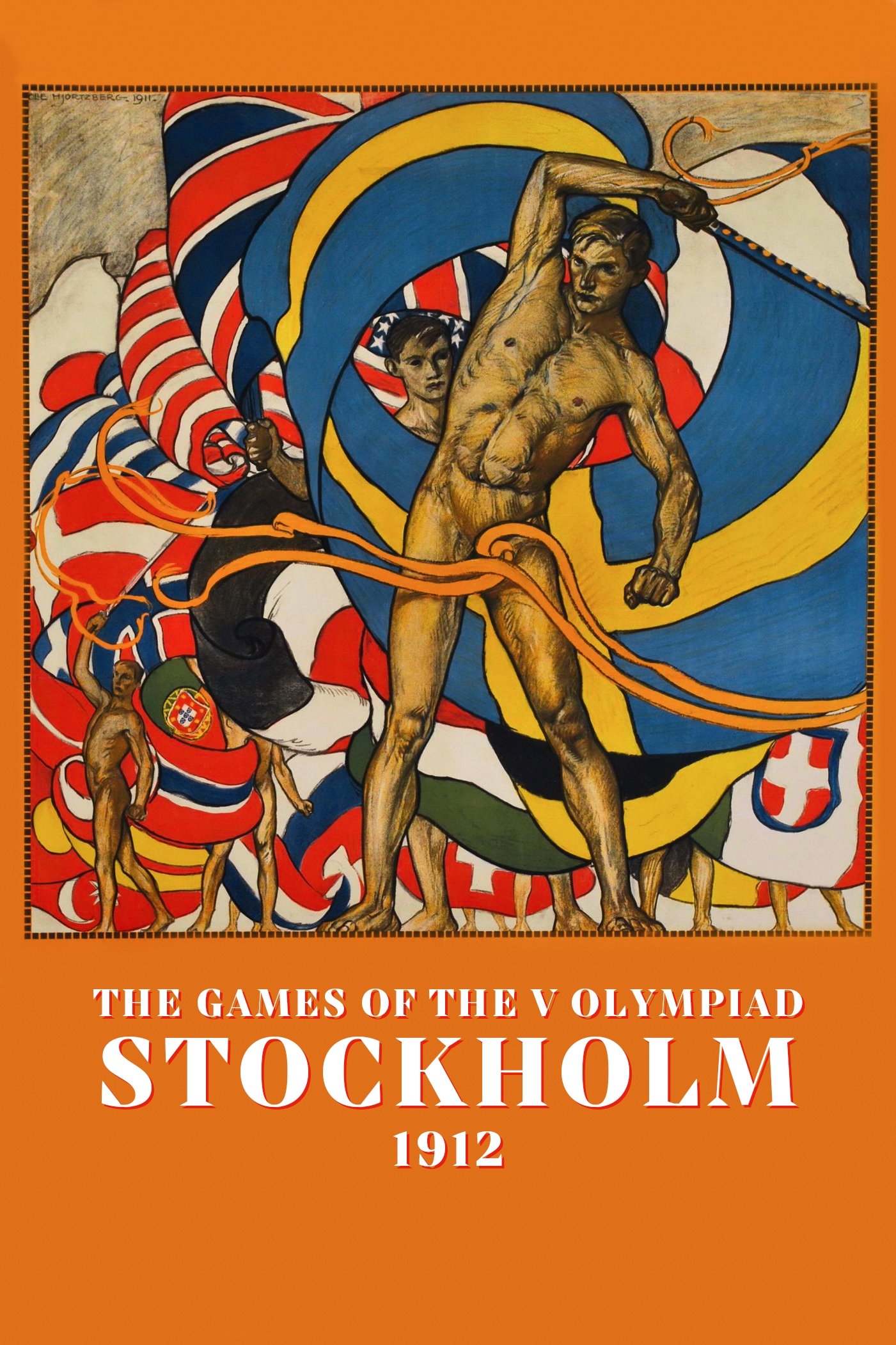 Poster de The Games of the V Olympiad Stockholm, 1912