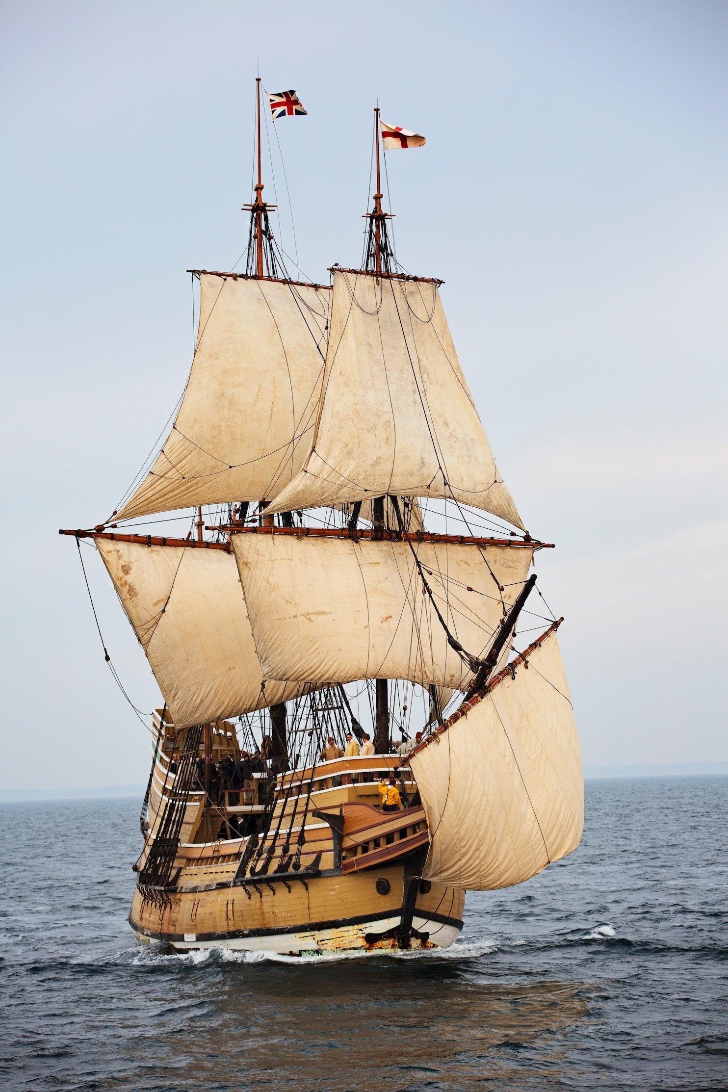 Poster de In het kielzog van de Mayflower