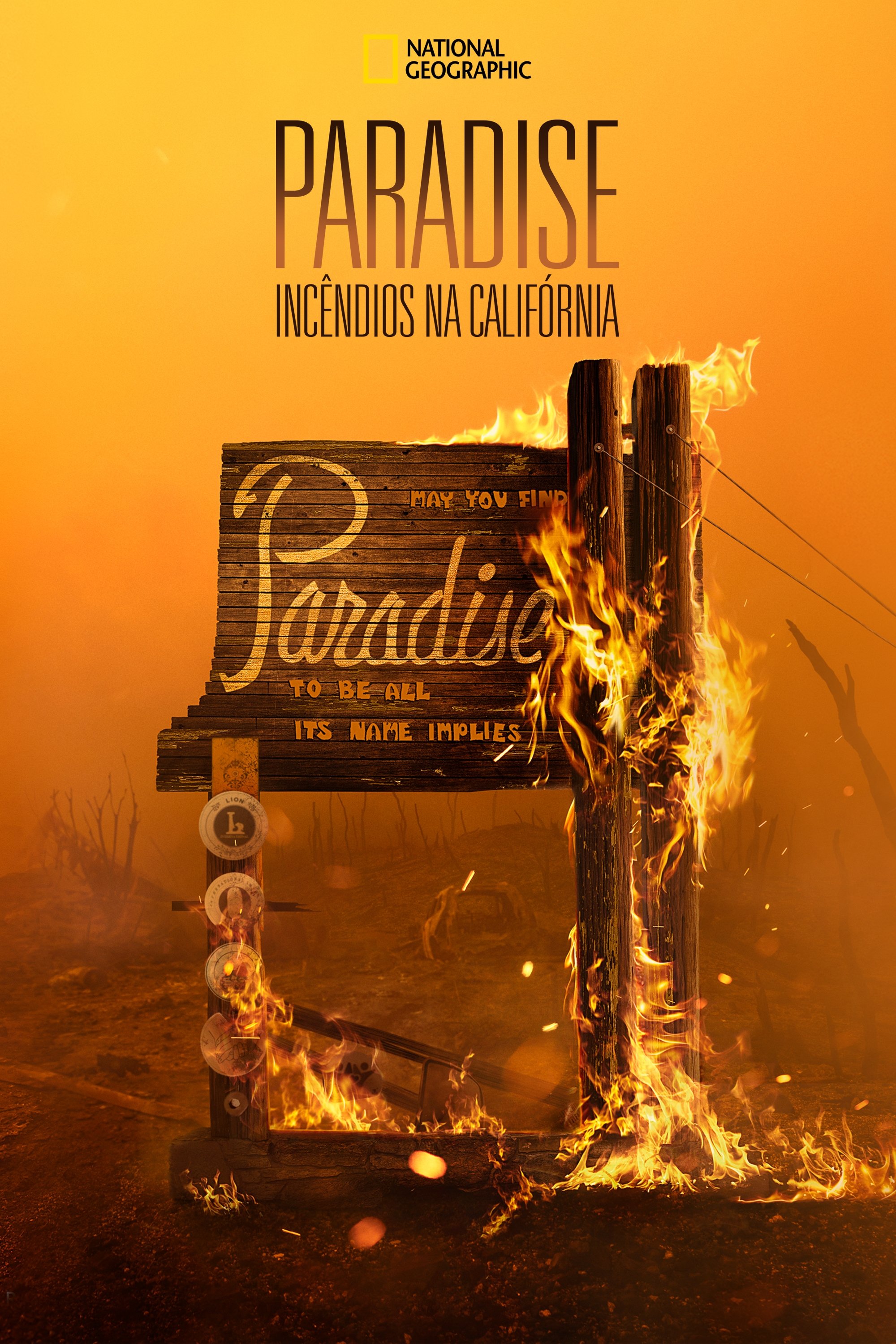 Poster de Paradise Incêndios na Califórnia