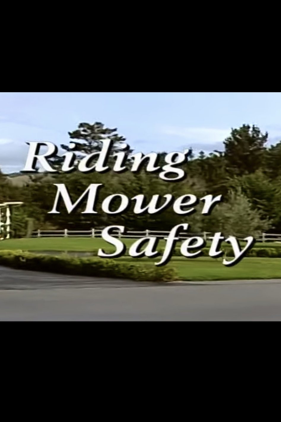 Poster de Riding Mower Safety