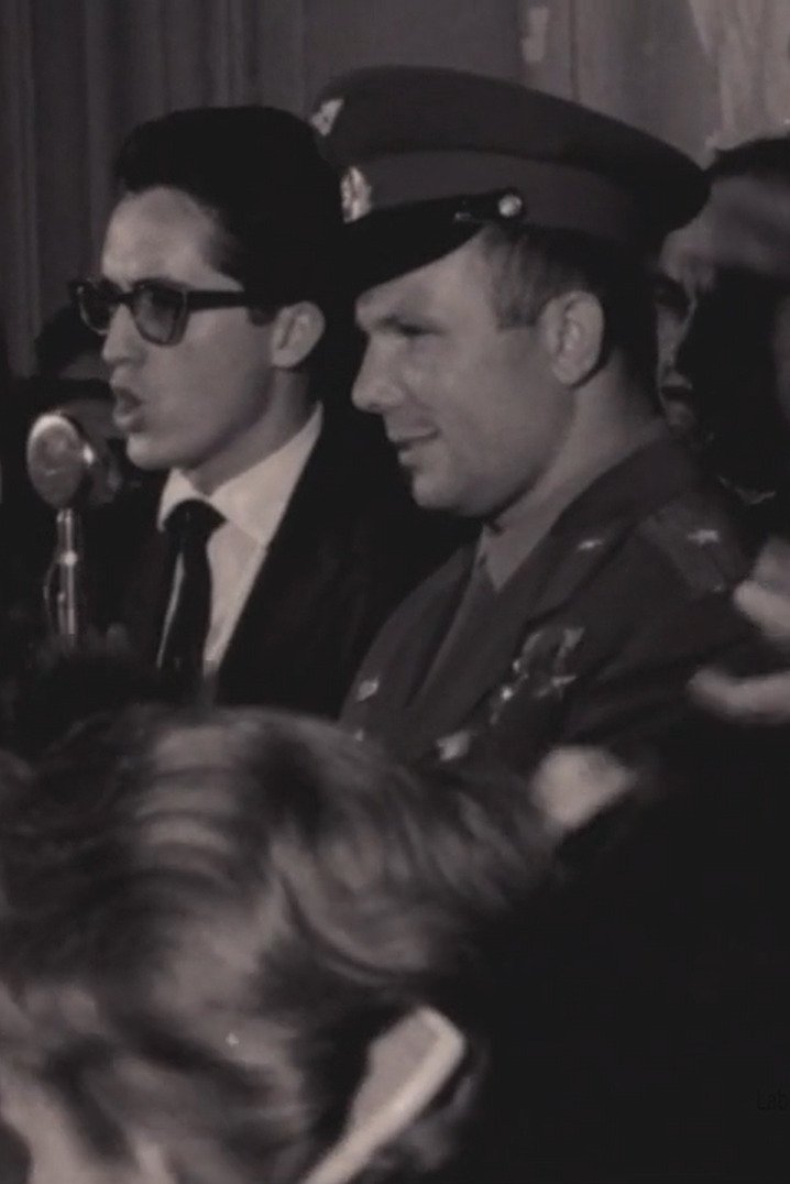 Poster de Visita de Yuri Gagarin à UNE, em 1961