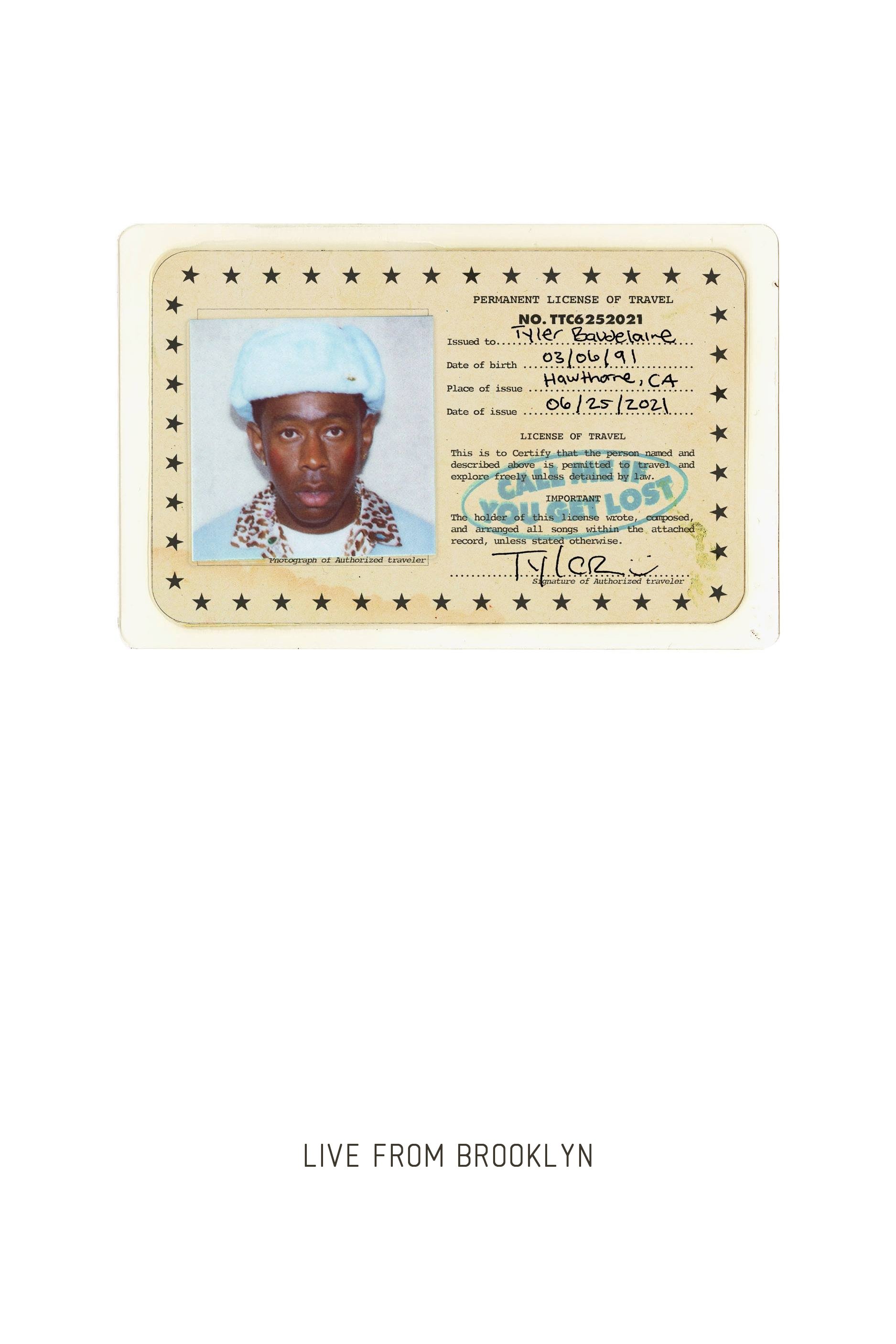 Poster de Tyler, The Creator - Call Me If You Get Lost (Live from Brooklyn)