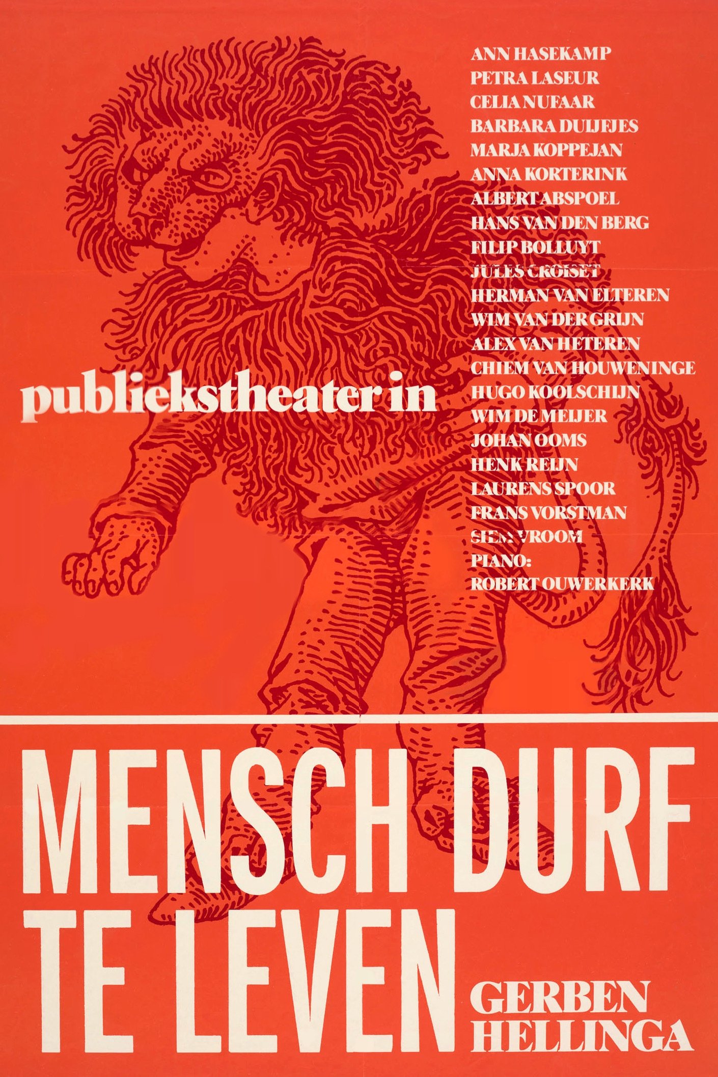 Affiche du film Mensch Durf Te Leven