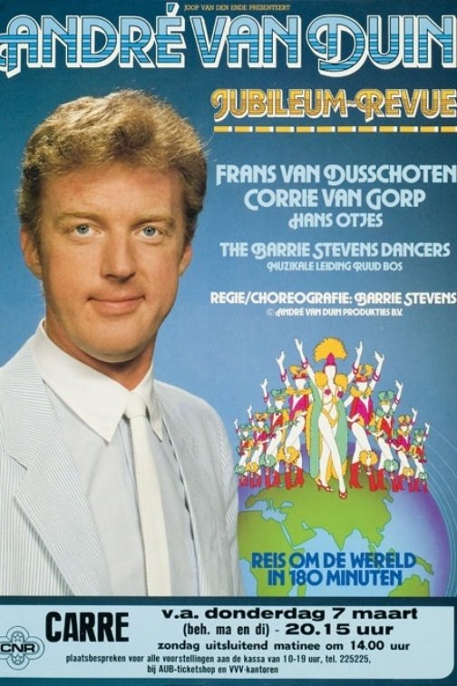 Poster de André Van Duin revue - Een reis om de wereld in 180 minuten (20 jaar André)